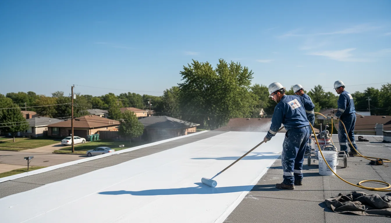 Commercial roof coating in Christine, ND near me